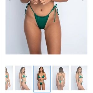 Skatie swim Green Kristen bottoms size Medium